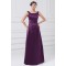 A-Line Satin Floor-Length Pleats Sleeveless Long Purple Bridesmaid Dresses 02010127