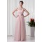 A-Line Sleeveless Floor-Length Ruched Halter Most Popular Long Bridesmaid Dresses 02010129