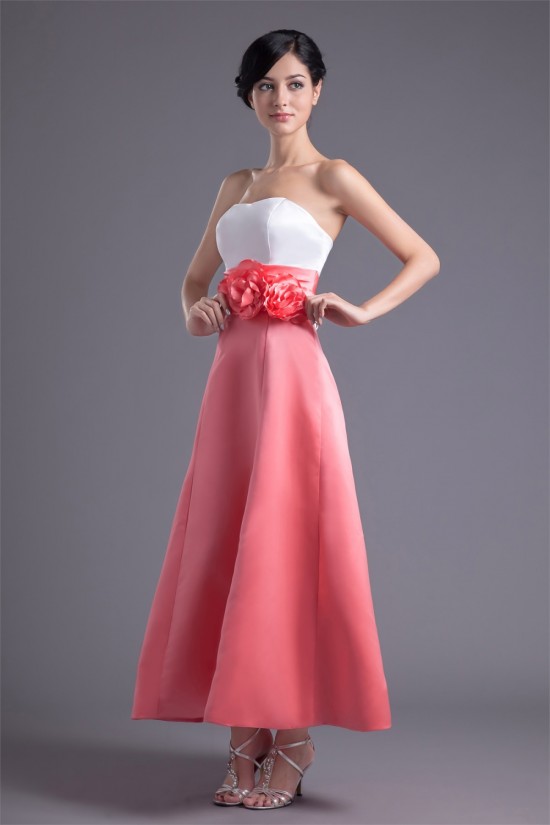 A-Line Ankle-Length Satin Soft Bridesmaid Dresses 02010136 A-Line Ankle-Length Satin Soft Bridesmaid Dresses 02010136