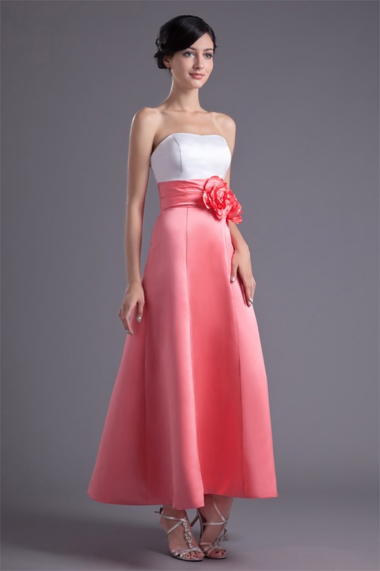 A-Line Ankle-Length Satin Soft Bridesmaid Dresses 02010136 A-Line Ankle-Length Satin Soft Bridesmaid Dresses 02010136