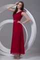 A-Line Chiffon Bows Strapless One-Shoulder Long Red Bridesmaid Dresses 02010141 A-Line Chiffon Bows Strapless One-Shoulder Long Red Bridesmaid Dresses 02010141