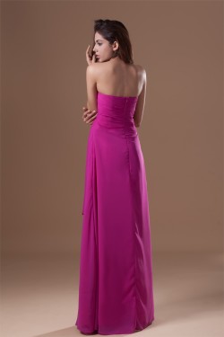 Elegant Strapless Chiffon Beading Bridesmaid/Prom/Formal Evening Dresses 02010149