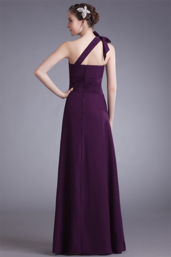 A-Line Chiffon Floor-Length Long Purple Bridesmaid Dresses 02010153 A-Line Chiffon Floor-Length Long Purple Bridesmaid Dresses 02010153