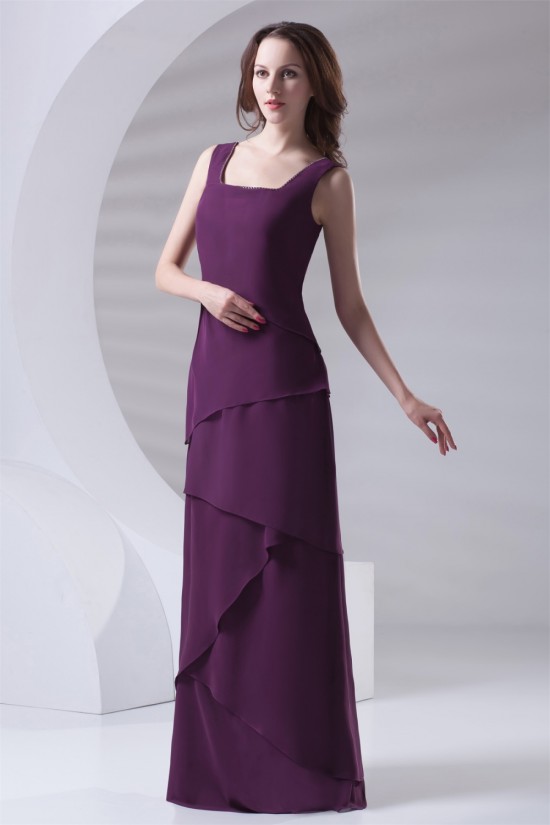 Floor-Length Chiffon Long Purple Bridesmaid Dresses 02010154 Floor-Length Chiffon Long Purple Bridesmaid Dresses 02010154