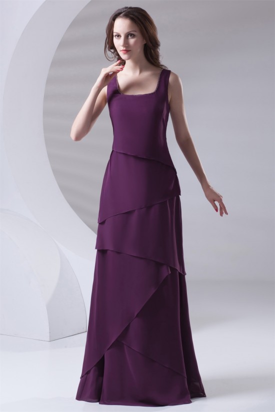 Floor-Length Chiffon Long Purple Bridesmaid Dresses 02010154 Floor-Length Chiffon Long Purple Bridesmaid Dresses 02010154