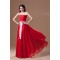 A-Line Sweetheart Floor-Length Chiffon Long Red Bridesmaid Dressess 02010156