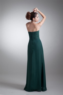 Floor-Length Sweetheart Sheath/Column Chiffon Long Bridesmaid Dresses 02010159