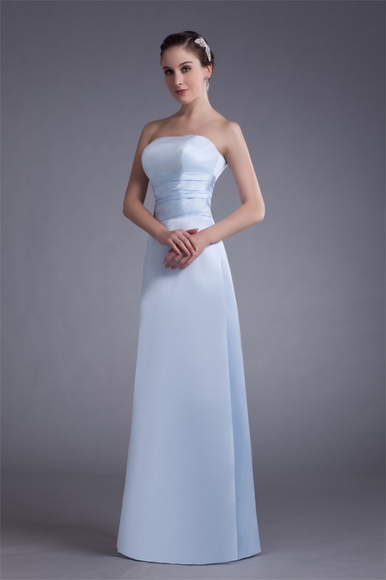 Floor-Length Strapless Pleats A-Line Sleeveless Long Bridesmaid Dresses under 100 02010160 Floor-Length Strapless Pleats A-Line Sleeveless Long Bridesmaid Dresses under 100 02010160