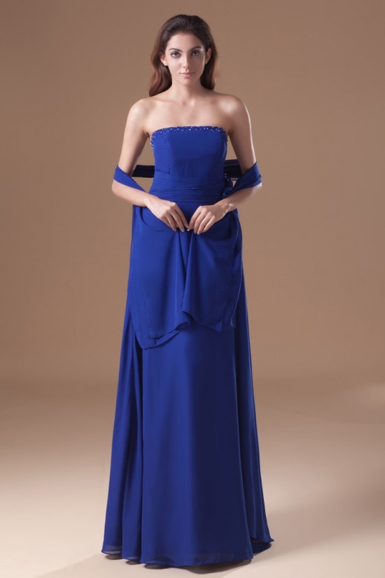 Great Chiffon Strapless A-Line Long Blue Chiffon Bridesmaid Dresses 02010164 Great Chiffon Strapless A-Line Long Blue Chiffon Bridesmaid Dresses 02010164