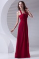 A-Line Halter Sleeveless Ruched Chiffon Long Red Bridesmaid Dresses 02010165 A-Line Halter Sleeveless Ruched Chiffon Long Red Bridesmaid Dresses 02010165