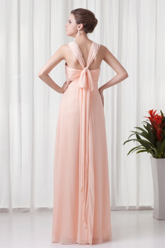 Halter Floor-Length Sleeveless Ruffled Chiffon Bridesmaid Dresses Maternity Evening Dresses 02010166 Halter Floor-Length Sleeveless Ruffled Chiffon Bridesmaid Dresses Maternity Evening Dresses 02010166