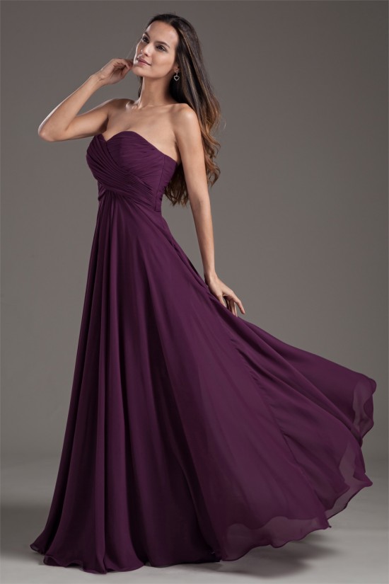 New Arrival Chiffon Pleats Sleeveless Long Purple Bridesmaid Dresses 02010170 New Arrival Chiffon Pleats Sleeveless Long Purple Bridesmaid Dresses 02010170