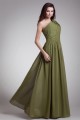 One-Shoulder Floor-Length Sheath/Column Beaded Long Bridesmaid Dresses 02010174