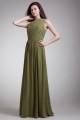 One-Shoulder Floor-Length Sheath/Column Beaded Long Bridesmaid Dresses 02010174