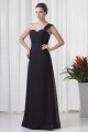 One-Shoulder Sleeveless Criss Cross Floor-Length Long Black Chiffon Bridesmaid Dresses 02010175 One-Shoulder Sleeveless Criss Cross Floor-Length Long Black Chiffon Bridesmaid Dresses 02010175