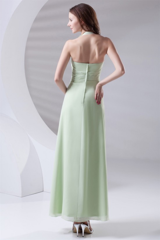 Pleats A-Line Sleeveless Chiffon Long Bridesmaid Dresses 02010176 Pleats A-Line Sleeveless Chiffon Long Bridesmaid Dresses 02010176