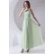 Pleats A-Line Sleeveless Chiffon Long Bridesmaid Dresses 02010176