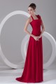Ruffles Sleeveless Halter Brush Sweep Train Long Red Bridesmaid Dresses 02010182 Ruffles Sleeveless Halter Brush Sweep Train Long Red Bridesmaid Dresses 02010182