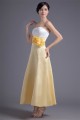 A-Line Ankle-Length Satin Soft Handmade Flowers Bridesmaid Dresses 02010183 A-Line Ankle-Length Satin Soft Handmade Flowers Bridesmaid Dresses 02010183