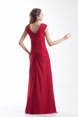 Sheath/Column Floor-Length Sleeveless Beading Long Bridesmaid Dresses 02010184