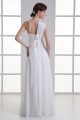 A-Line One-Shoulder Sleeveless Chiffon Long White Bridesmaid Dresses 02010185 A-Line One-Shoulder Sleeveless Chiffon Long White Bridesmaid Dresses 02010185