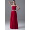 A-Line Sleeveless Floor-Length Chiffon Best Long Red Bridesmaid Dresses 02010189