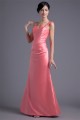 Sleeveless One-Shoulder Beading Satin A-Line Long Bridesmaid Dresses 02010191