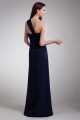 One-Shoulder Sleeveless Sheath/Column Ruched Floor-Length Bridesmaid Dresses 02010197