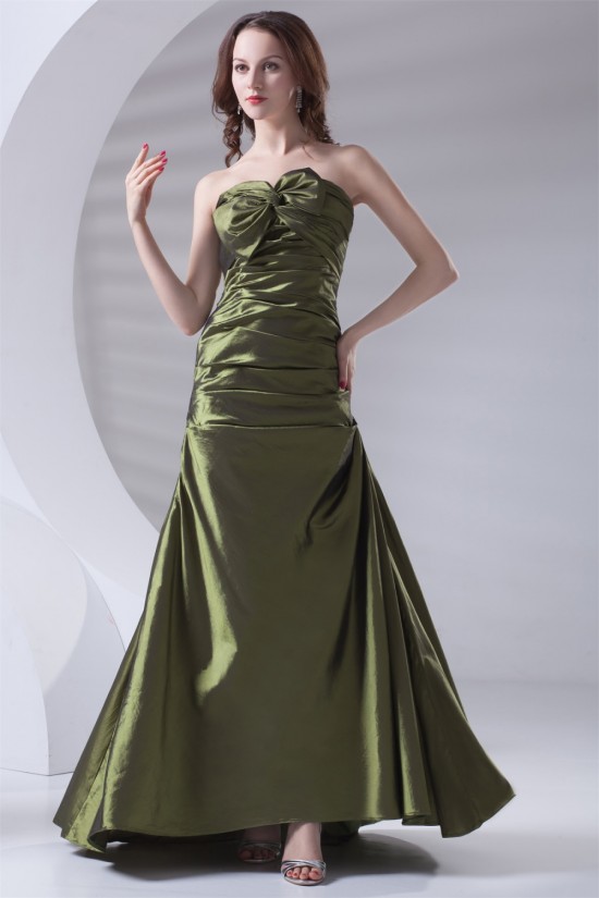 Sleeveless Sweetheart A-Line Taffeta Bows Long Bridesmaid Dresses 02010200 Sleeveless Sweetheart A-Line Taffeta Bows Long Bridesmaid Dresses 02010200