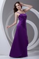 A-Line Spaghetti Straps Satin Beading Floor-Length Long Purple Bridesmaid Dresses 02010204