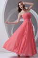 A-Line Strapless Chiffon Long Bridesmaid Dresses 02010205