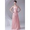 A-Line Strapless Ruched Sleeveless Long Taffeta Bridesmaid Dresses 02010208