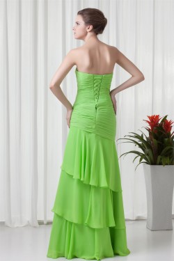 Sweetheart Chiffon Sleeveless Long Bridesmaid Dresses 02010209