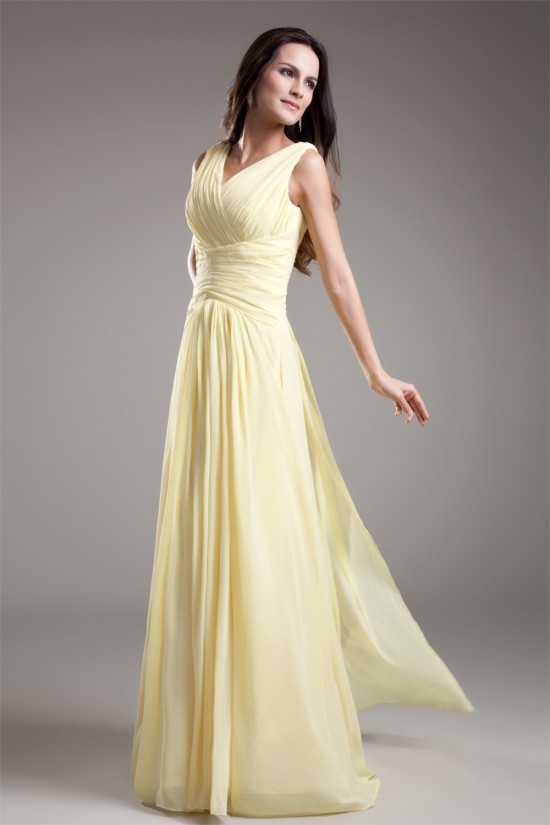 V-Neck Sheath/Column Chiffon Long Bridesmaid Dresses 02010213 V-Neck Sheath/Column Chiffon Long Bridesmaid Dresses 02010213