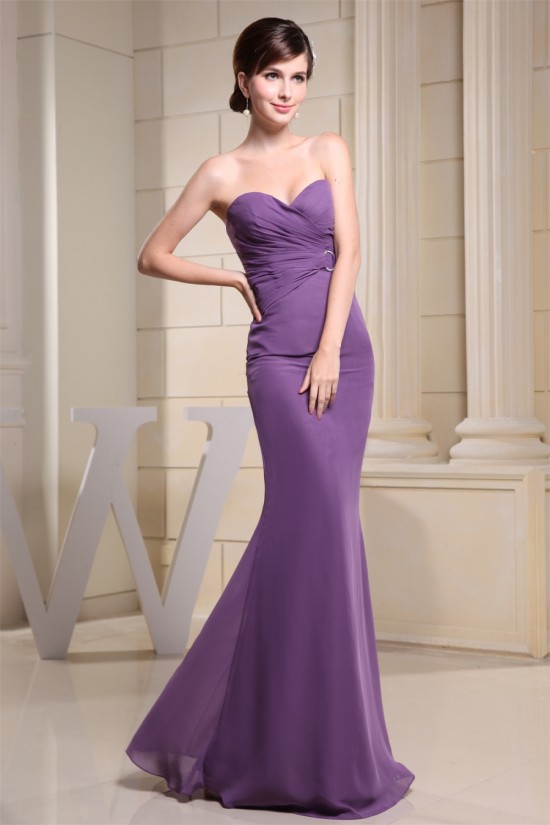 Sheath/Column Sleeveless Criss Cross Chiffon Long Bridesmaid Dresses 02010215 Sheath/Column Sleeveless Criss Cross Chiffon Long Bridesmaid Dresses 02010215