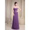 Sheath/Column Sleeveless Criss Cross Chiffon Long Bridesmaid Dresses 02010215