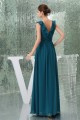 A-Line Chiffon V-Neck Sleeveless Long Bridesmaid Dresses 02010217