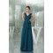A-Line Chiffon V-Neck Sleeveless Long Bridesmaid Dresses 02010217