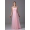 Sleeveless Draped Satin Chiffon Sheath/Column Best Long Pink Bridesmaid Dresses 02010221