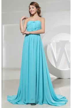 A-Line Sweetheart Criss Cross Puddle Train Long Bridesmaid Dresses 02010231