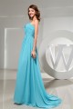 A-Line Sweetheart Criss Cross Puddle Train Long Bridesmaid Dresses 02010231