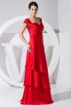 A-Line Cap-Sleeve Sweetheart Elastic Woven Satin Beading Long Red Bridesmaid Dresses 02010239 A-Line Cap-Sleeve Sweetheart Elastic Woven Satin Beading Long Red Bridesmaid Dresses 02010239