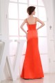 Trumpet/Mermaid Spaghetti Strap Handmade Flowers Satin Floor-Length Bridesmaid Dresses 02010240