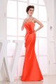 Trumpet/Mermaid Spaghetti Strap Handmade Flowers Satin Floor-Length Bridesmaid Dresses 02010240