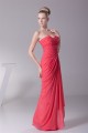 Sweetheart Sheath/Column Chiffon Long Bridesmaid Dresses 02010242