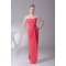 Sweetheart Sheath/Column Chiffon Long Bridesmaid Dresses 02010242