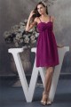 A-Line Spaghetti Straps Chiffon Sleeveless Short Purple Bridesmaid Dresses 02010249 A-Line Spaghetti Straps Chiffon Sleeveless Short Purple Bridesmaid Dresses 02010249