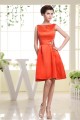 Amazing Bateau Sleeveless A-Line Knee-Length Satin Bridesmaid Dresses 02010253