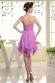 Asymmetrical Chiffon Bows Short Bridesmaid Dresses 02010256