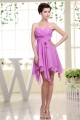 Asymmetrical Chiffon Bows Short Bridesmaid Dresses 02010256